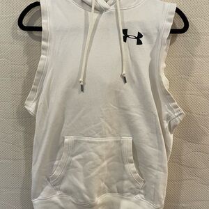 Under Armour Ivory Sleeveless Hoodie